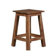 Hocker Teak Holz massiv recycelt Handarbeit Beistelltisch Nachttisch Vintage