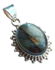 Silber Anhänger Labradorit