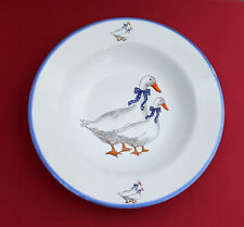 Porzellan Teller Gänse Motiv Tulowice tiefer Teller Suppenteller Gans Motiv.