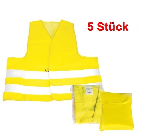 Warnwesten warnweste en - 5x,