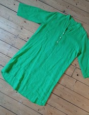 Kleid Sommerkleid Tunika Leinen Made In Italy  Gr M Leinen  grün 