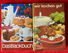 Das Backbuch + Wir Kochen gut DDR Verlag für die Frau  (44) sehr Gut