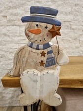Deko Schneemann Kantenhocker Winter guter Zustand