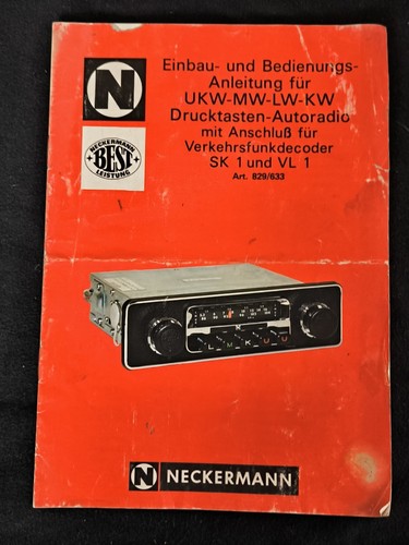 Neckermann ukw autoradio - neckermann,