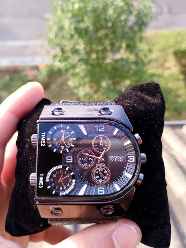 Herrenuhr großes schwarzes