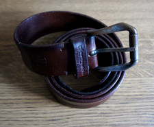 AUNTS & UNCLES Herrenledergürtel 105 cm braun Handgefertigt!