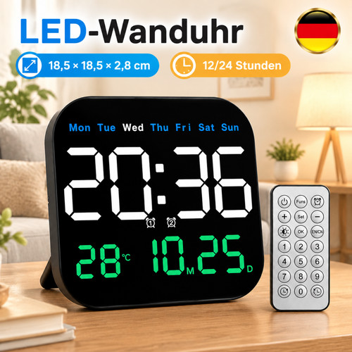 Wanduhr digitaluhr temperatur - wanduhr,