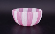 Paolo Venini - Murano Italien - Zanfirico Schale- weiß rosa Glas #A3