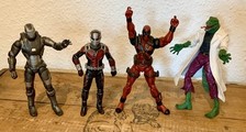 4 Marvel Actionfiguren - Diamond Select - Lizard + Deadpool, Ant Man, WarMachine