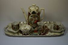 n106 6tlg Victoria Porzellan Moccaservice Mokkakern TE-TA-TE Portrait Czeche ALT