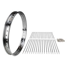 Felge 1,5x17 Zoll + Speichen 181 mm Satz für Zündapp C 50 Sport Typ 517