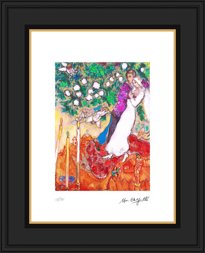 Chagall drei kerzen - chagall,, limited