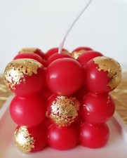 ❤Bubble Kerze Rot
