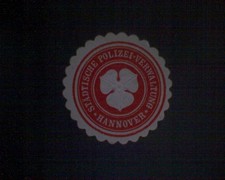 Siegelmarke Städtische  Polizei- Verwaltung  Hannover  