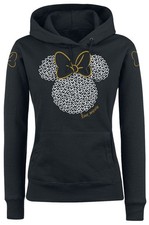 Mickey Mouse Kapuzenpullover Damen Minnie Maus - Love schwarz
