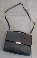 Mandarina Duck Aktentasche Business Tasche Leder schwarz Schultertasche