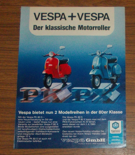 Seltene werbung piaggio - seltene,