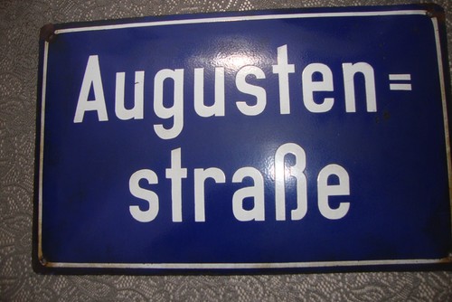 Altes straßen emailschild - altes,
