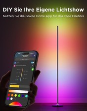 Govee RGBIC LED Stehlampe Alexa WLAN Dimmbar Musikmodus 16 Mio Farben Wohnzimmer