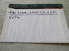 TRIUMPH 2000, 2500 TC, 2.5PI MK2 TEILE MICRO FICHE SLIDES 2er SET