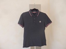 orig. Moncler Polo Shirt Hemd Dunkelgrau Grey | Gr. S | NP 270€