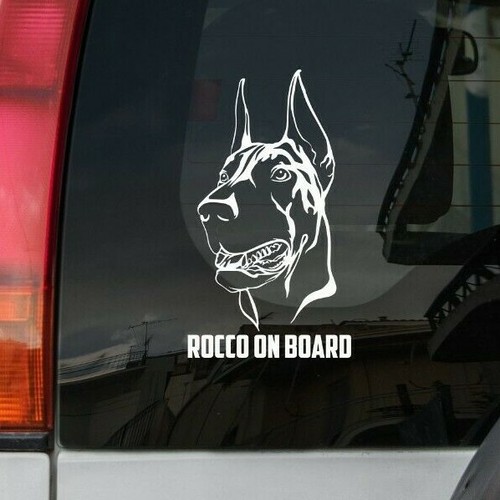 Autoaufkleber dobermann mit - dobermann,