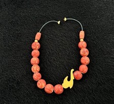 Kette Natur Schaumkoralle  Wurzelkoralle Koralle mit Design Anhänger