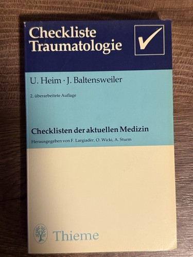 Checkliste traumatologie - checkliste,