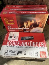 96 x Anzündwürfel Grillanzünder Kaminanzünder + 1 x angebrochene Schachtel