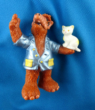 Alf Figur von Bully / Alf mit Katze in weiss-gelb + Kult 90er TV
