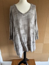 Tunika Top Gr 18 20 Ch54" grau