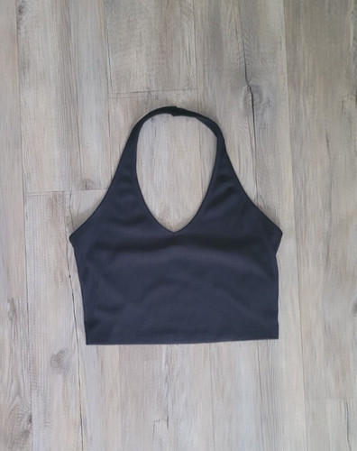 Damen neckholder crop - damen, s