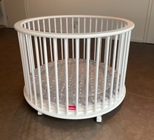 Bopita runder Laufstall Rondo, Weiß, inkl. Matratze und Einleger 
