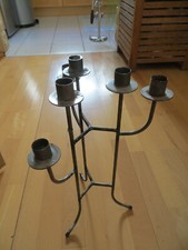 Stand Kerzenhalter mit sechs Halterungen Eisen rustikal shabby - chic 40 cm hoch