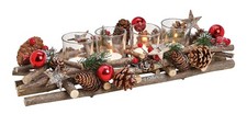 Adventsgesteck holz mit - adventsgesteck,