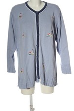 STORYBOOK KNITS Cardigan Damen Jacke Gr. DE 40 blau-weiß-khaki Casual-Look