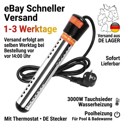 3000w poolheizung tauchsieder - poolheizung,