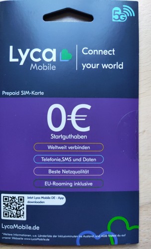 Lycamobile sim karte - nur, 2,20