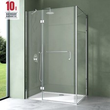 Duschkabine Duschabtrennung Inkl Handtuchhalter Rechteckig H:190cm ESG Nano
