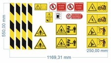 Aufkleber Warnpyramide