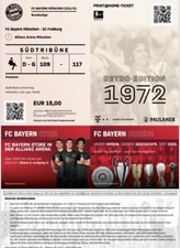 Sammler Used Ticket FC Bayern