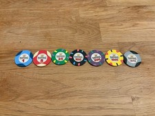 National Poker Series Paulson Pokerchips Sample set (7 Chips)