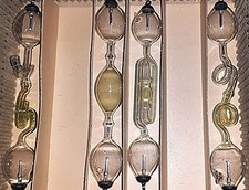 Wissenschaftliches Instrument - 4 x Geisslerröhre 15cm