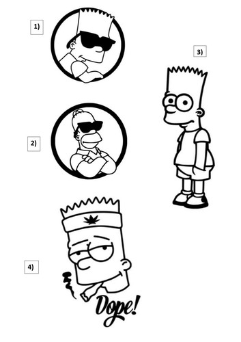 Bart simpsons serie auto - simpsons, ,auto