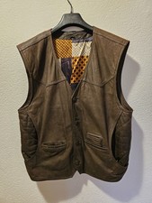 Herren Leder Weste Echtleder