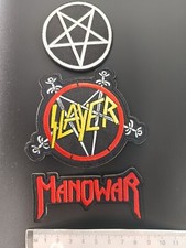 Patches-Set Metal5 3er Set (Manowar, Slayer, Pentagram)