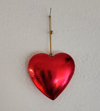 Herz Holz Rot in 3 Größen- Weihnachten Geschenk Verliebte Wohnen Bali Handarbeit