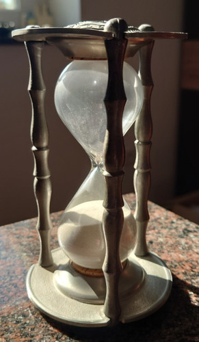 Zinn sanduhr sammlerstück - zinn,