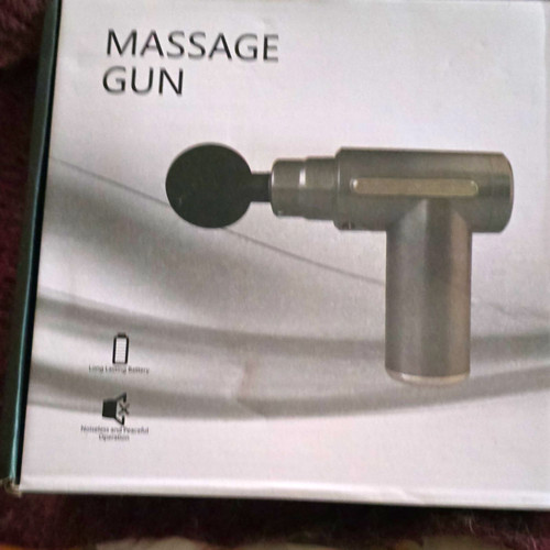 Massagepistole grau schwarz - massagepistole, grau/schwarz
