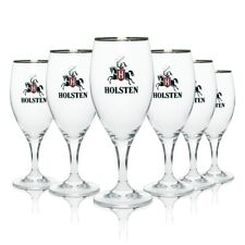 6x Holsten Bier Glas Brauerei